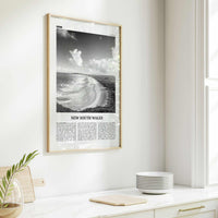 New South Wales Print Black and White, New South Wales Wall Art, New South Wales Poster, New South Wales Photo, Australia