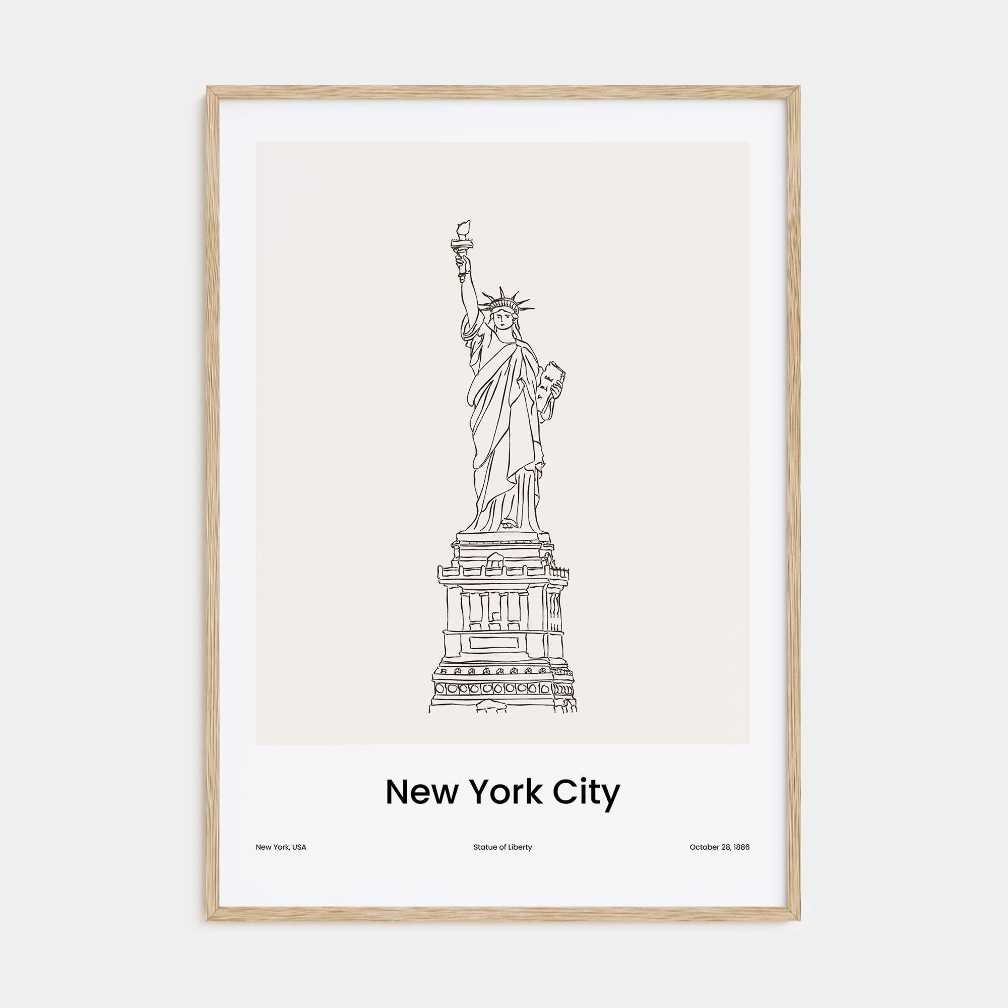 New York City Drawn No 3 Poster