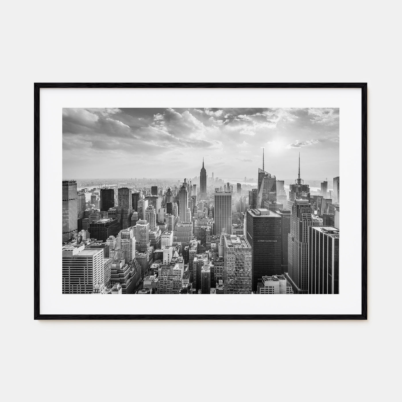 New York City Landscape B&W No 1 Poster