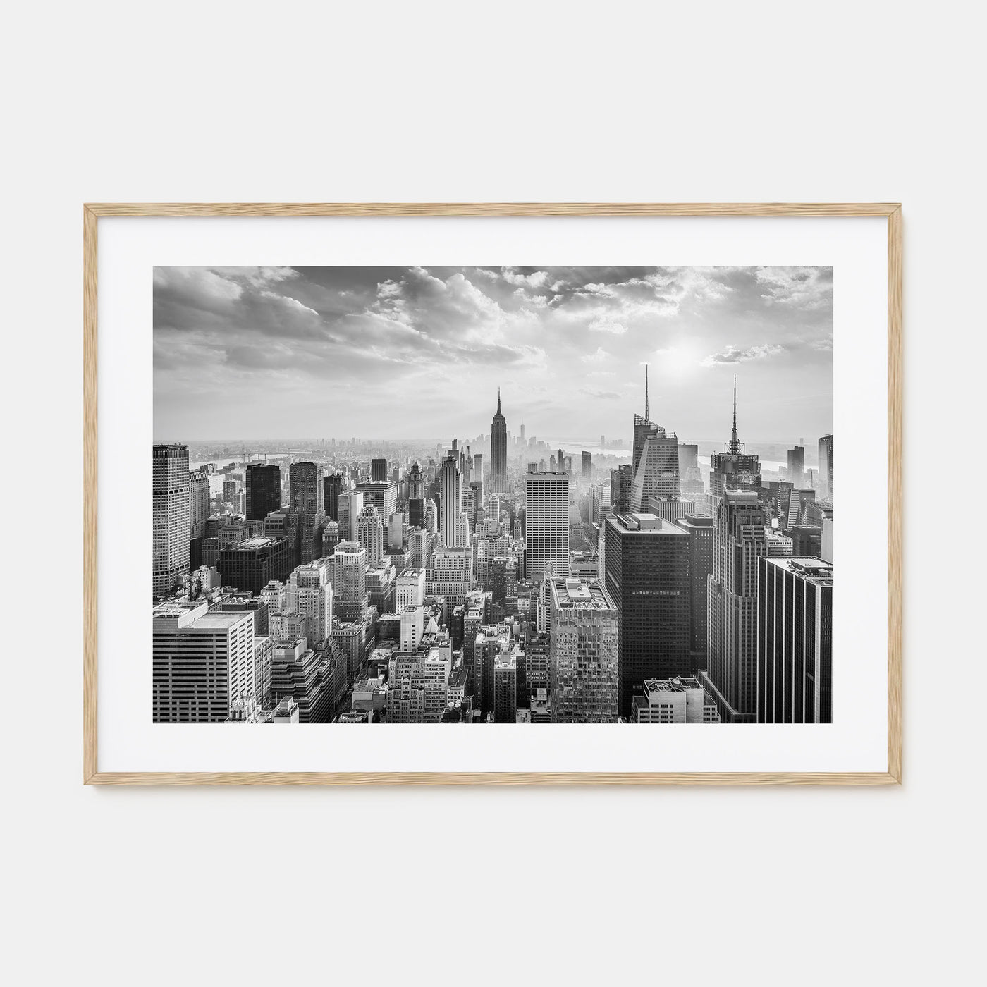 New York City Landscape B&W No 1 Poster
