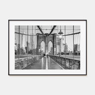 New York City Landscape B&W No 2 Poster