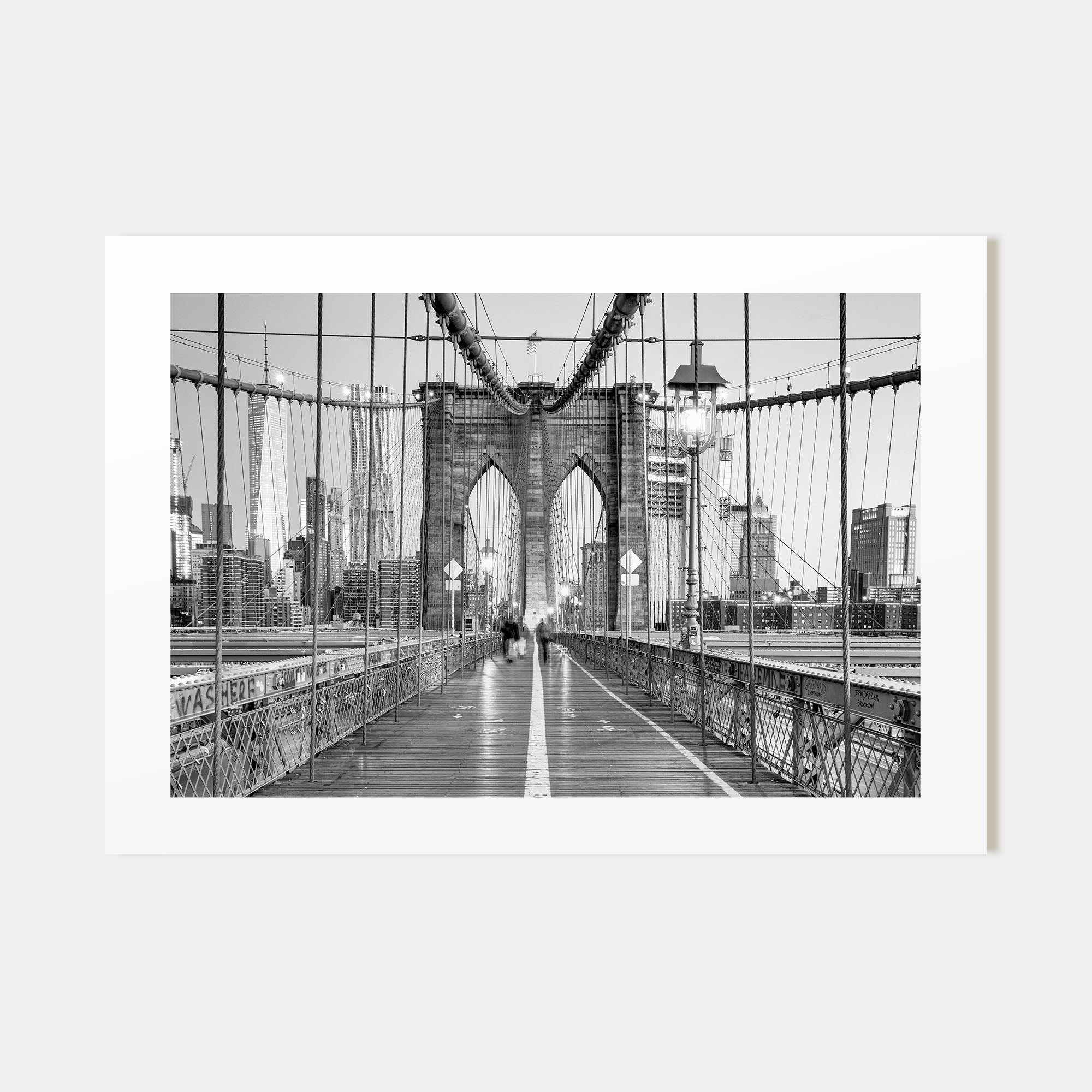 New York City Landscape B&W No 2 Poster