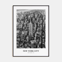 New York City Portrait B&W No 2 Poster