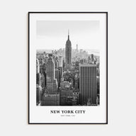 New York City Portrait B&W No 1 Poster