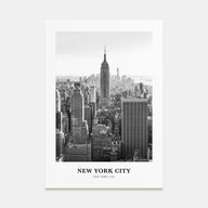 New York City Portrait B&W No 1 Poster