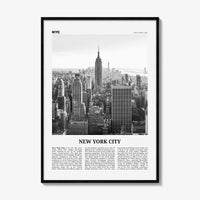 New York City Print Black and White No 1, New York Wall Art, New York Poster, New York Photo, NYC Black and White Poster Print, USA