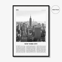 New York City Print Black and White No 1, New York Wall Art, New York Poster, New York Photo, NYC Black and White Poster Print, USA