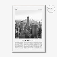 New York City Print Black and White No 1, New York Wall Art, New York Poster, New York Photo, NYC Black and White Poster Print, USA