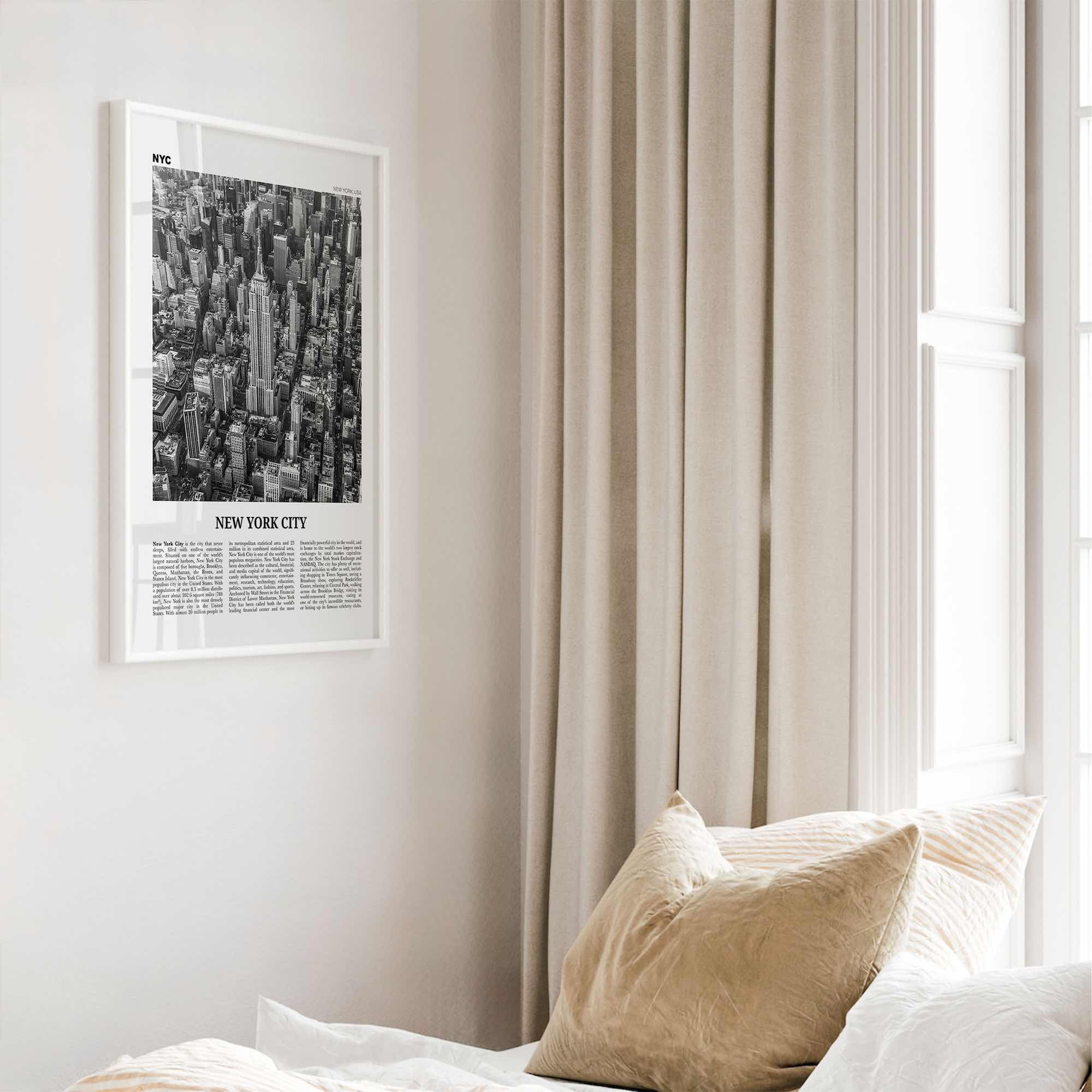 New York City Print Black and White No 2, New York Wall Art, New York Poster, New York Photo, NYC Black and White Poster Print, USA