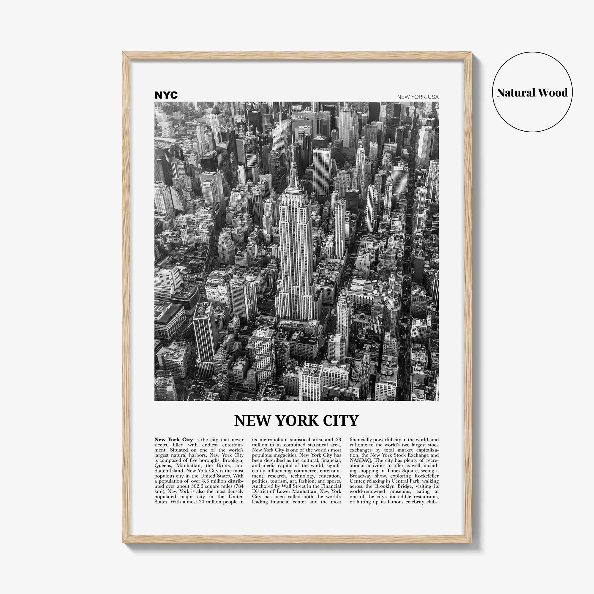 New York City Print Black and White No 2, New York Wall Art, New York Poster, New York Photo, NYC Black and White Poster Print, USA