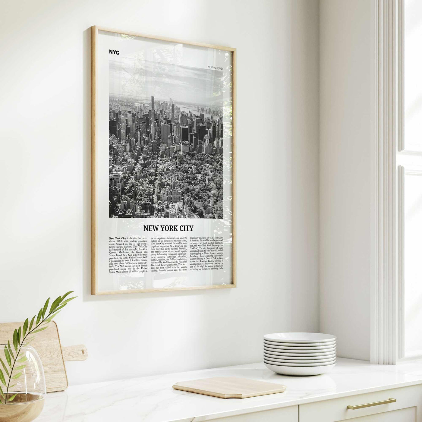 New York City Print Black and White No 3, New York Wall Art, New York Poster, New York Photo, NYC Black and White Poster Print, USA