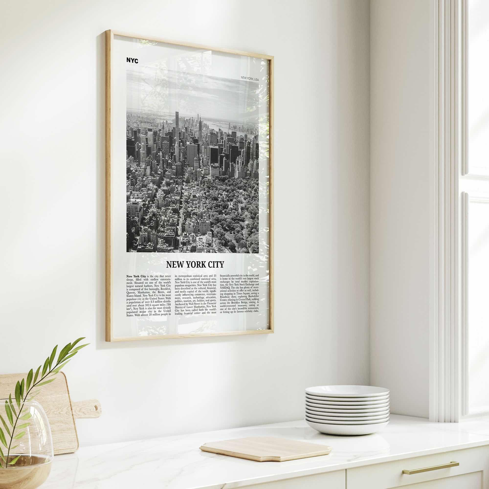 New York City Print Black and White No 3, New York Wall Art, New York Poster, New York Photo, NYC Black and White Poster Print, USA