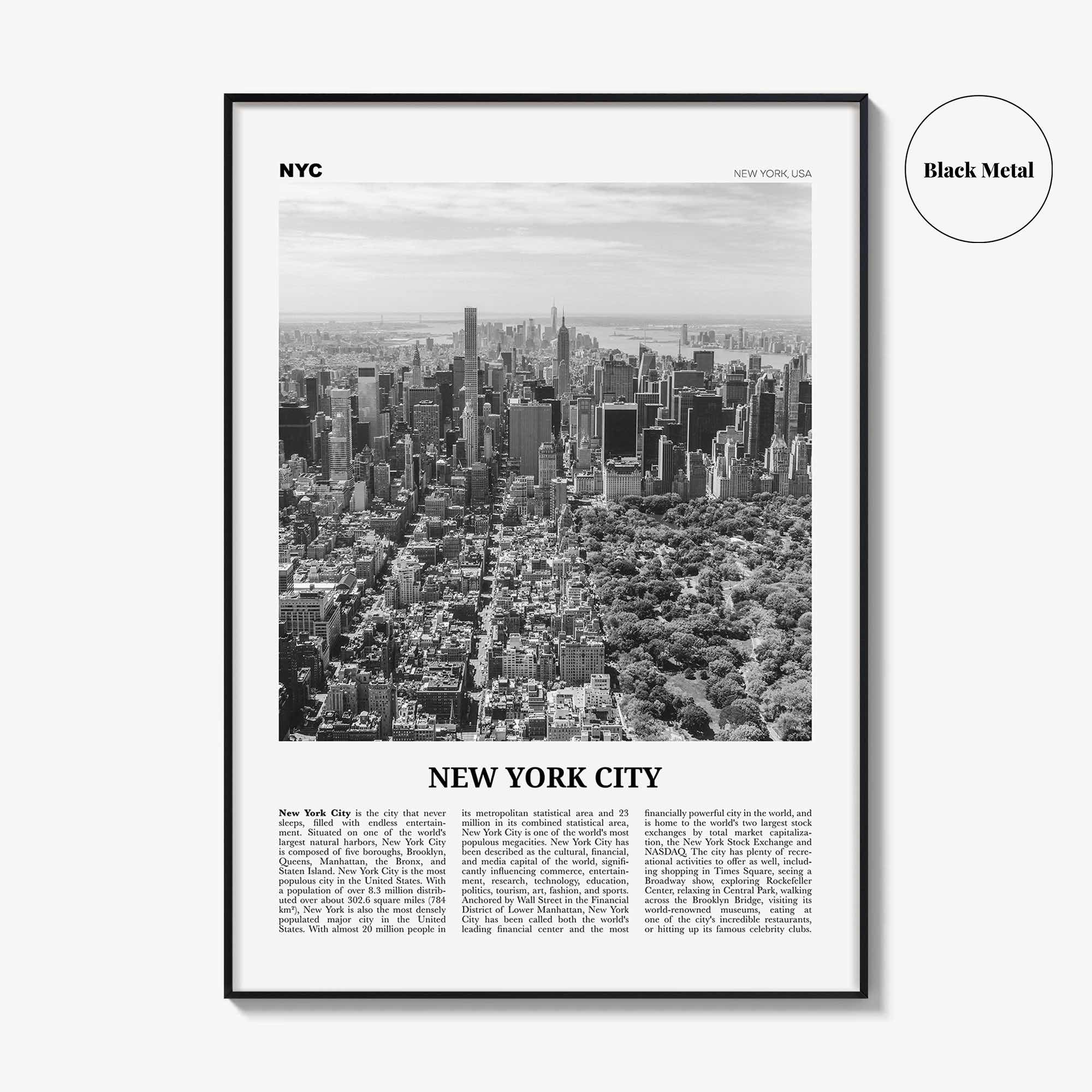 New York City Print Black and White No 3, New York Wall Art, New York Poster, New York Photo, NYC Black and White Poster Print, USA