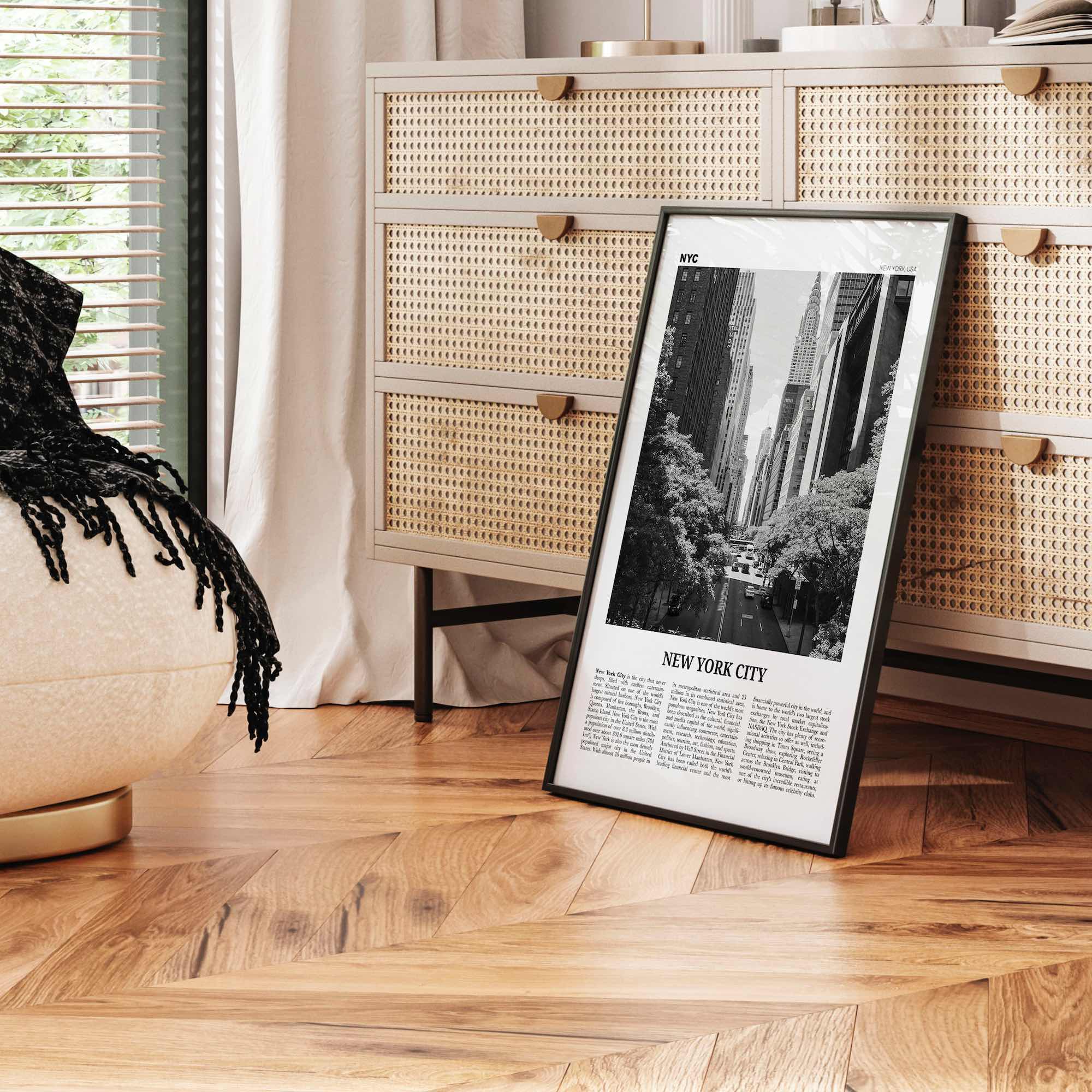 New York City Print Black and White No 4, New York Wall Art, New York Poster, New York Photo, NYC Black and White Poster Print, USA