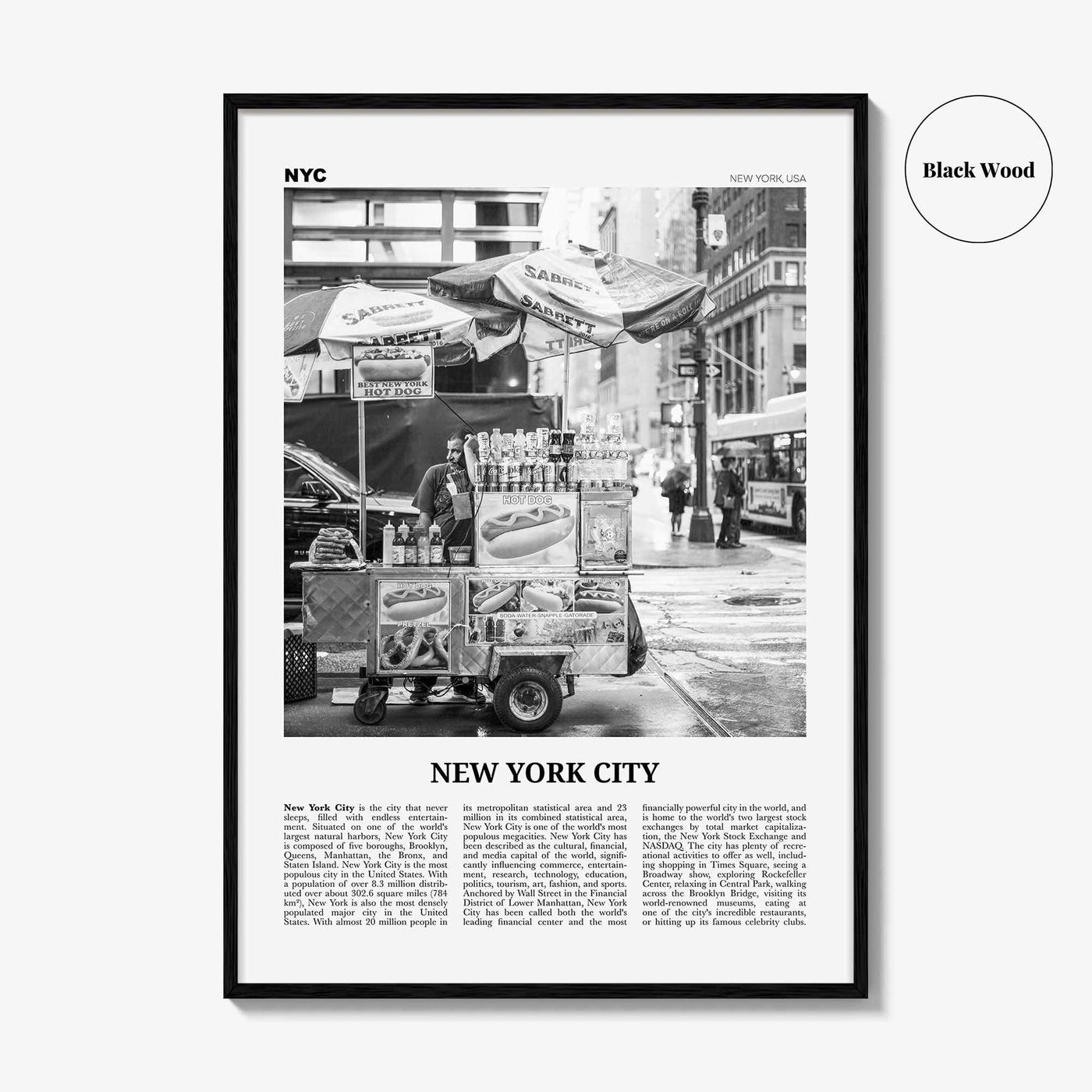 New York City Print Black and White No 5, New York Wall Art, New York Poster, New York Photo, NYC Black and White Poster Print, USA