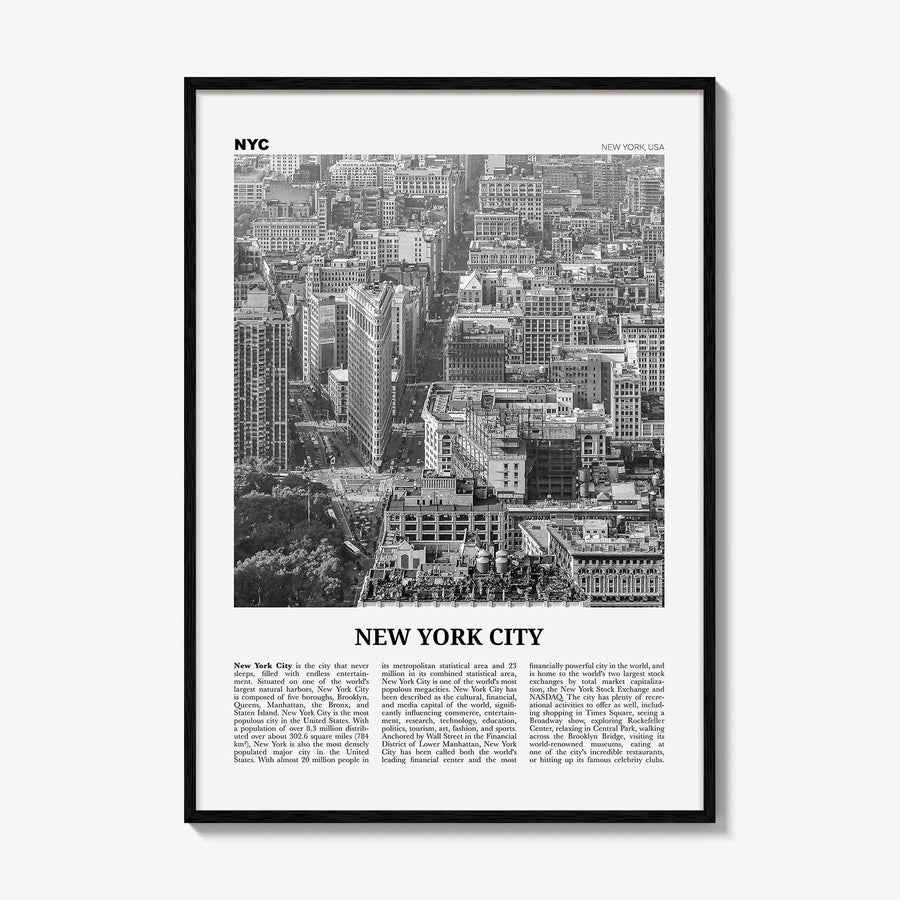 New York City Print Black and White No 6, New York Wall Art, New York Poster, New York Photo, NYC Black and White Poster Print, USA