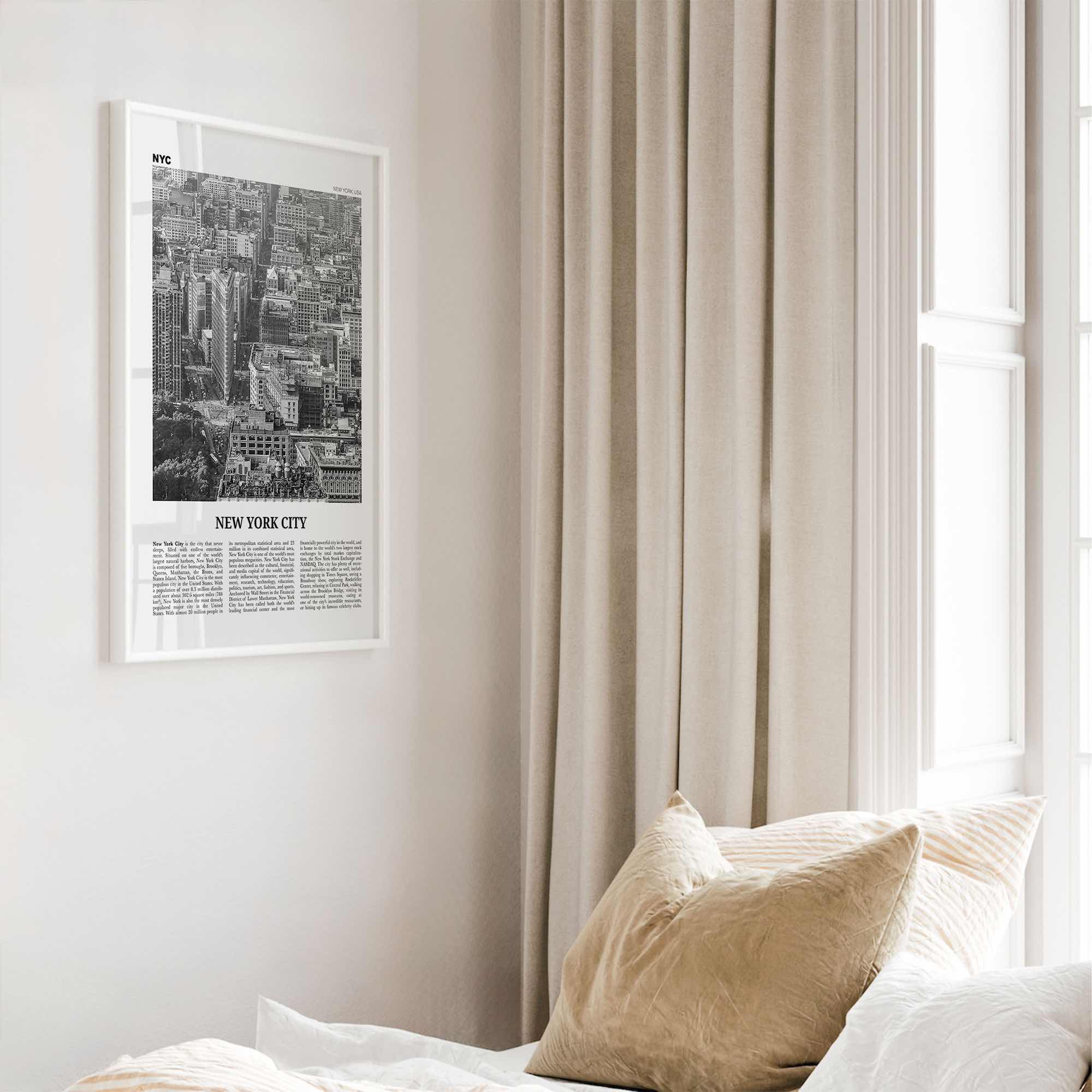 New York City Print Black and White No 6, New York Wall Art, New York Poster, New York Photo, NYC Black and White Poster Print, USA