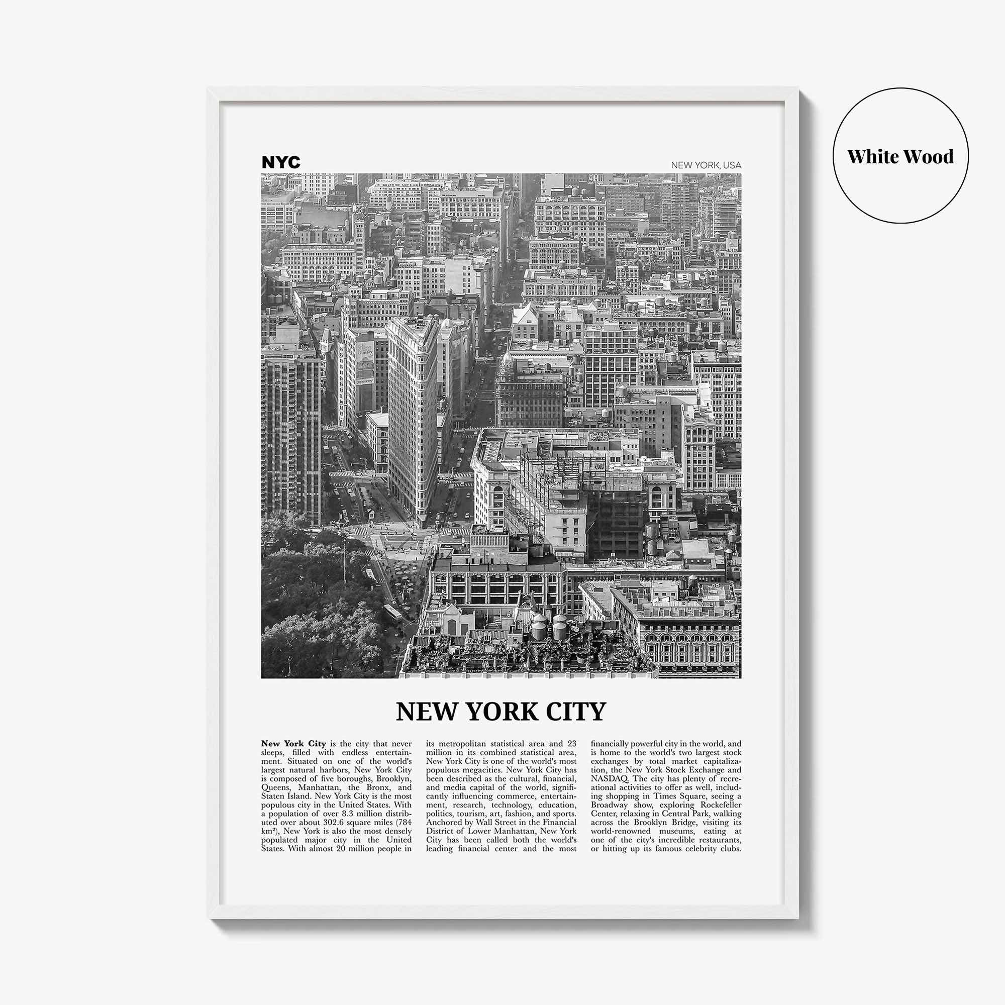 New York City Print Black and White No 6, New York Wall Art, New York Poster, New York Photo, NYC Black and White Poster Print, USA
