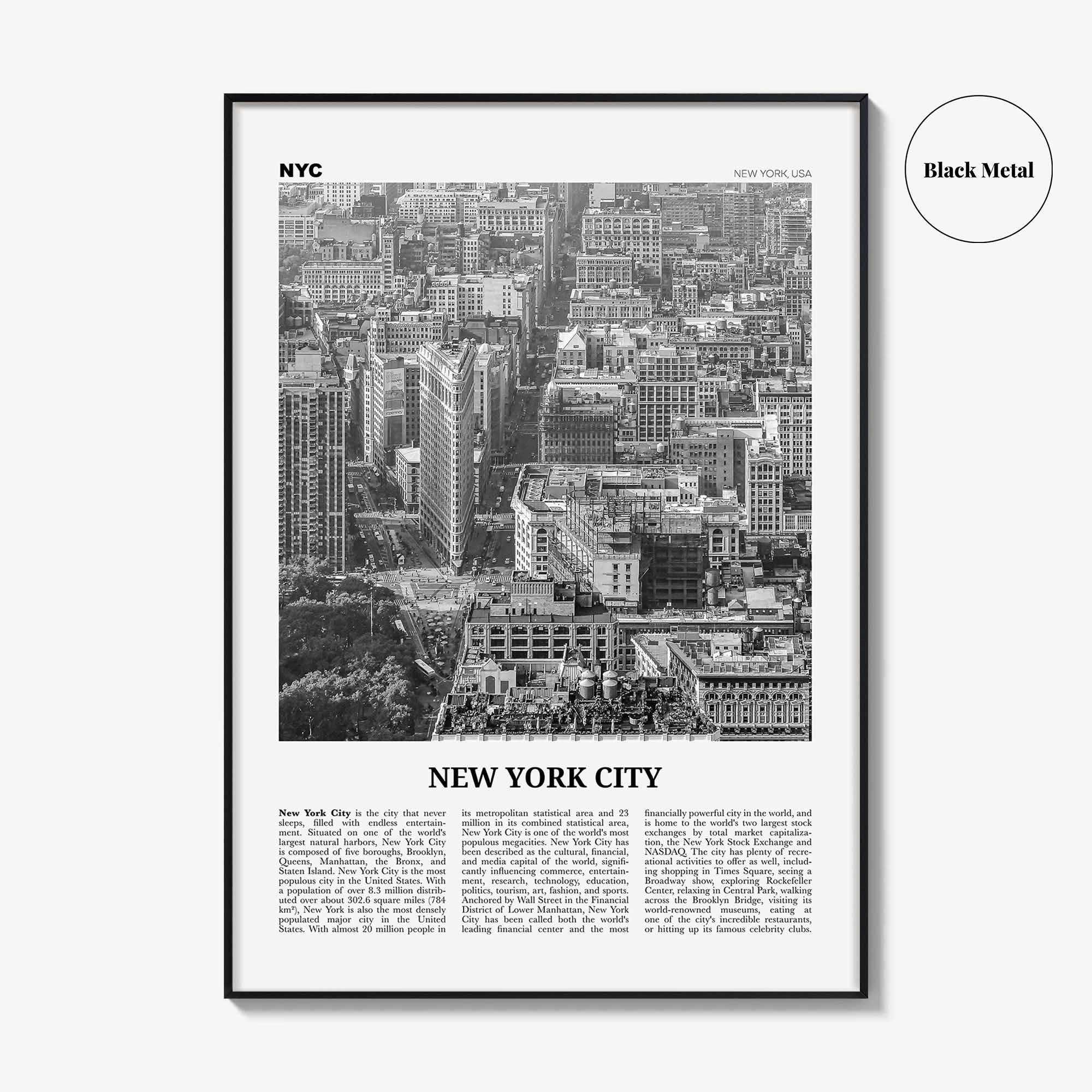 New York City Print Black and White No 6, New York Wall Art, New York Poster, New York Photo, NYC Black and White Poster Print, USA