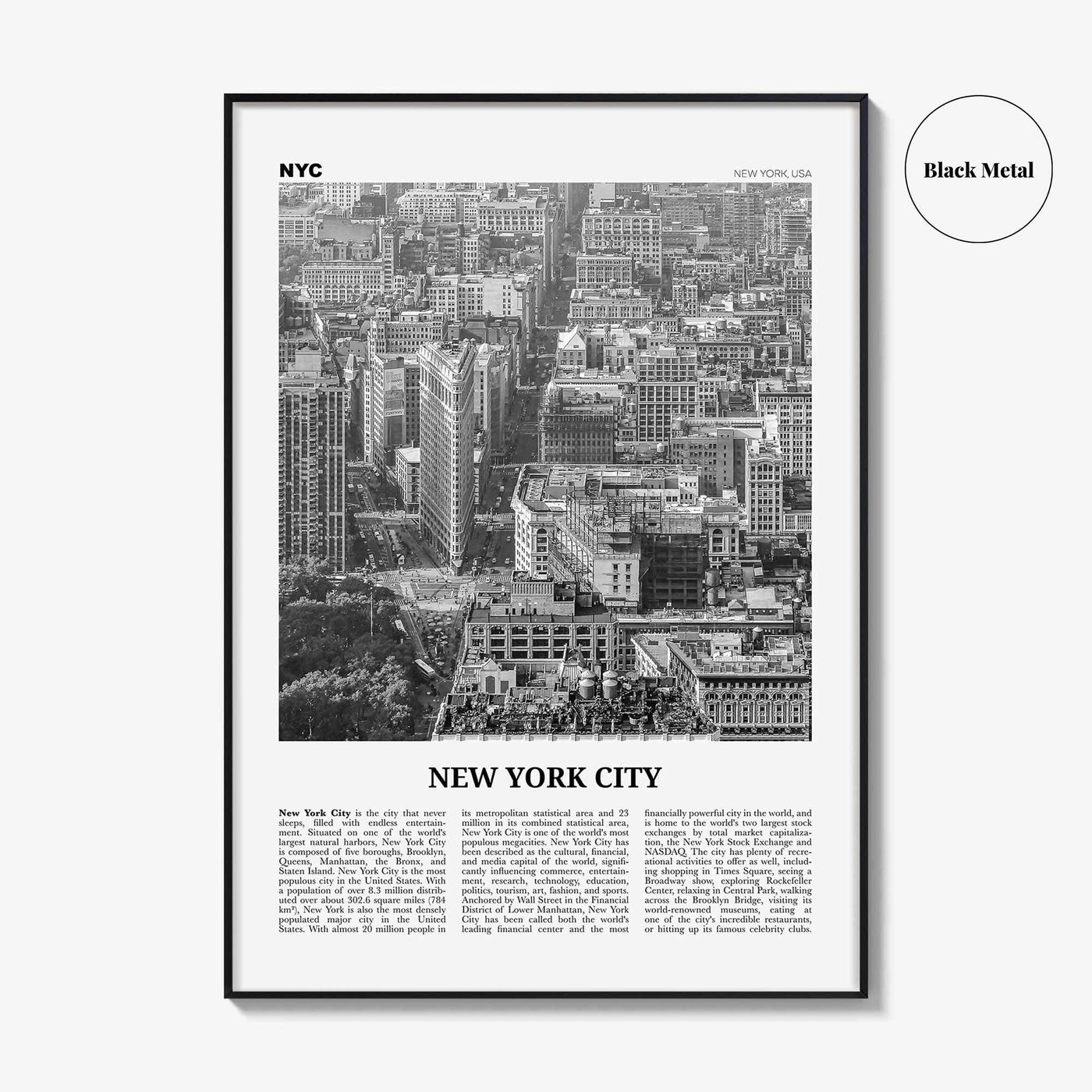 New York City Print Black and White No 6, New York Wall Art, New York Poster, New York Photo, NYC Black and White Poster Print, USA