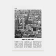 New York City Travel B&W No 6 Poster
