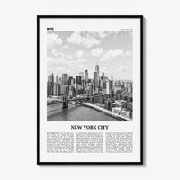 New York City Print Black and White No 7, New York City Wall Art, New York City Poster, New York City Photo, New York City Map, NYC, USA