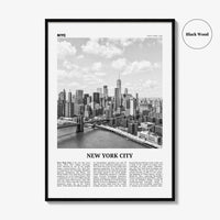 New York City Print Black and White No 7, New York City Wall Art, New York City Poster, New York City Photo, New York City Map, NYC, USA