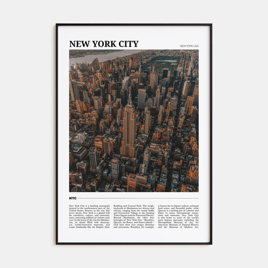 New York City Travel Color No 3 Poster