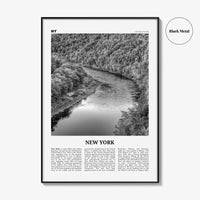 New York State Print Black and White No 2, New York Wall Art, New York Poster, New York Photo, New York Wall Décor, New York Map