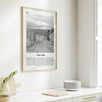 New York State Print Black and White No 3, New York Wall Art, New York Poster, New York Photo, New York Wall Décor, New York Map