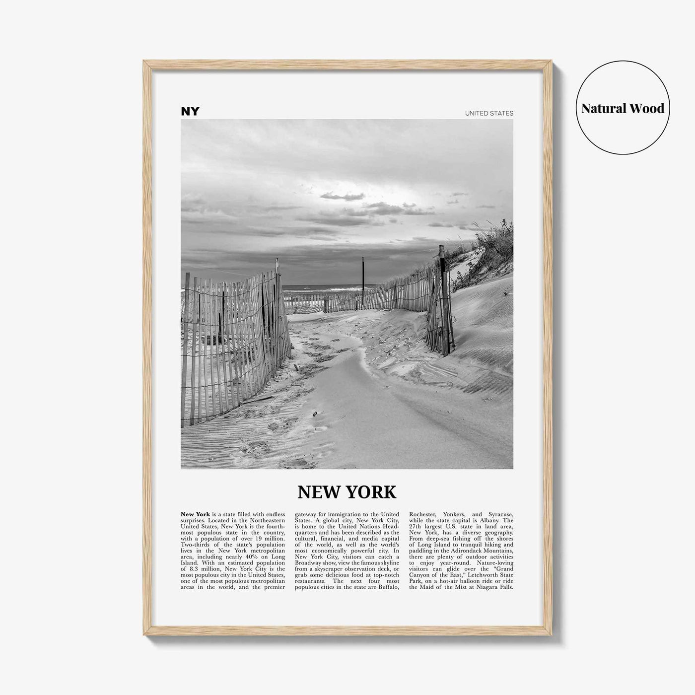 New York State Print Black and White No 3, New York Wall Art, New York Poster, New York Photo, New York Wall Décor, New York Map