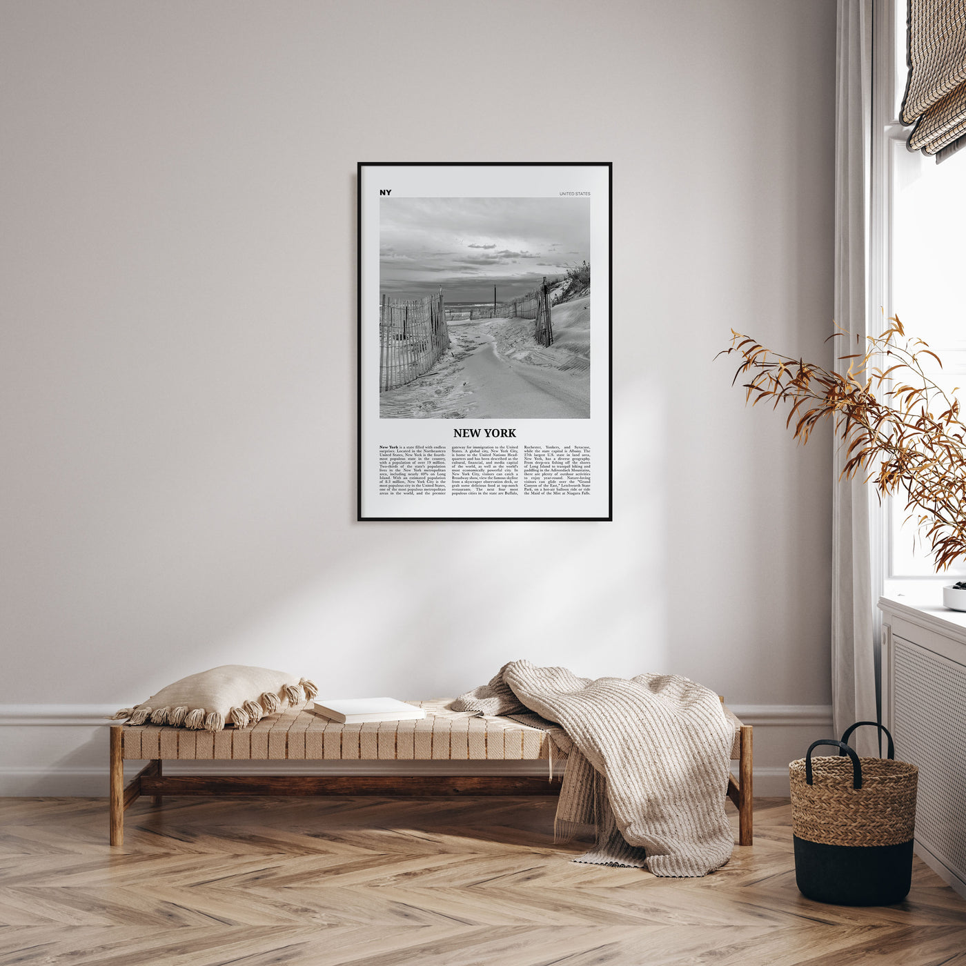 New York (State) Travel B&W No 3 Poster