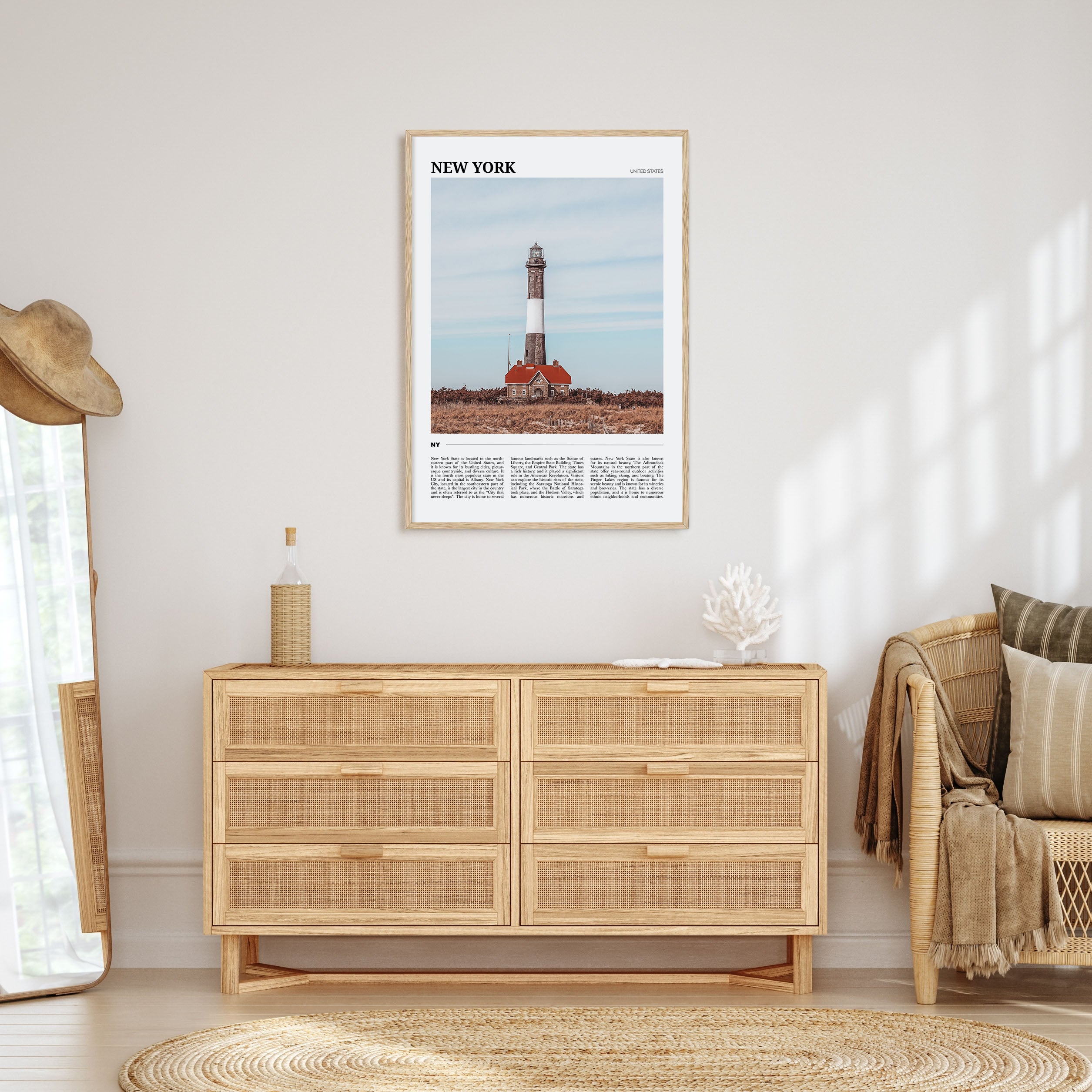 New York (State) Travel Color Poster