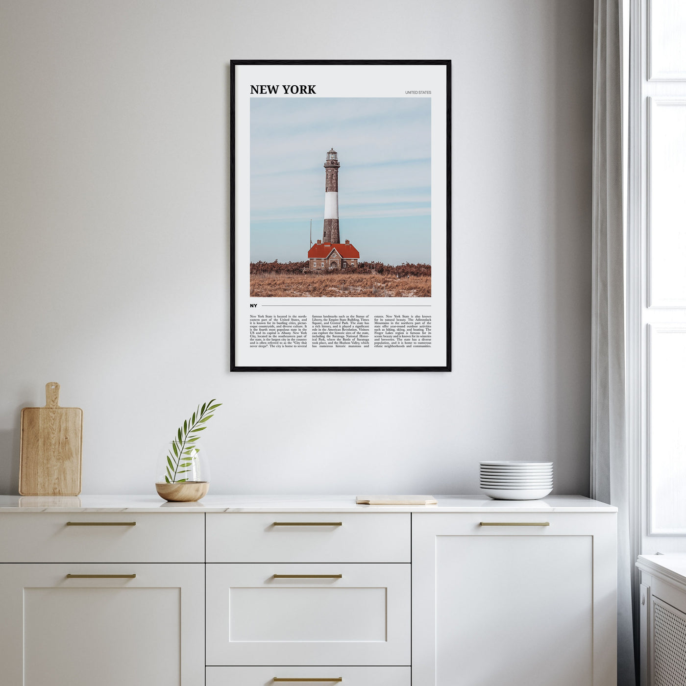 New York (State) Travel Color Poster
