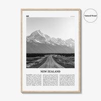 New Zealand Print Black and White No 1, New Zealand Wall Art, New Zealand Poster, New Zealand Photo, NZ, Wellington, Auckland, Oceania