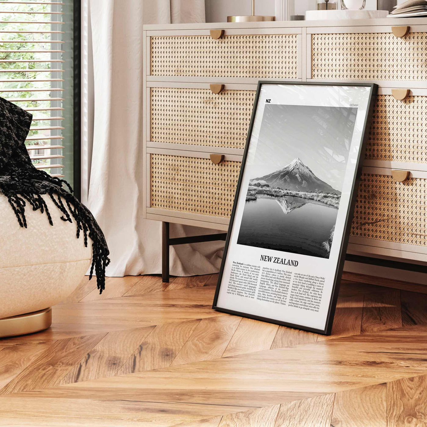 New Zealand Print Black and White No 3, New Zealand Wall Art, New Zealand Poster, New Zealand Photo, NZ, Wellington, Auckland, Oceania