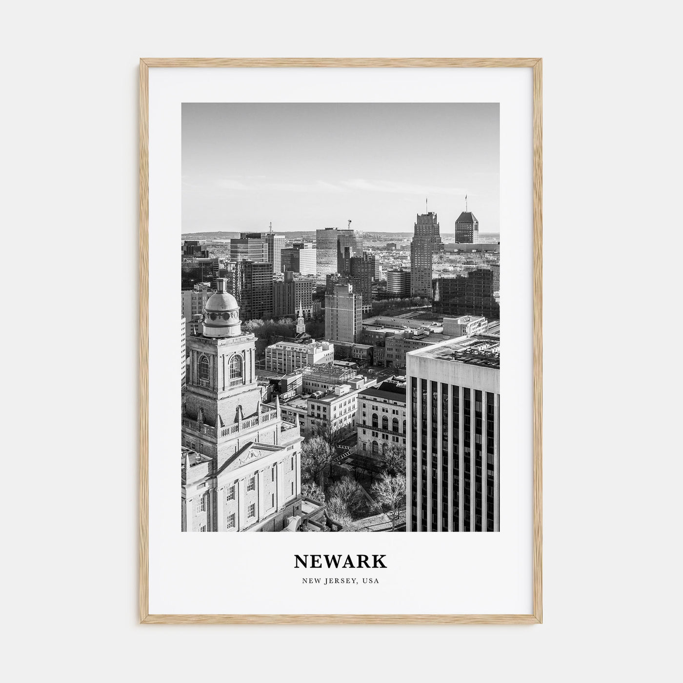 Newark Portrait B&W Poster