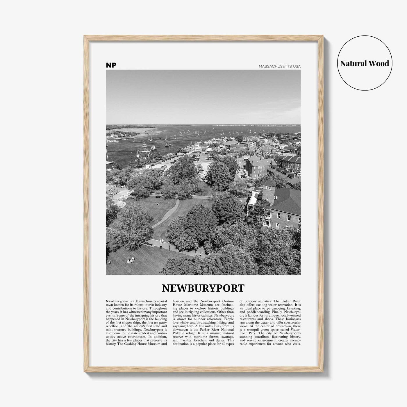 Newburyport Print Black and White, Newburyport Wall Art, Newburyport Poster, Newburyport Photo, Newburyport Map, Newburyport Wall Decor,