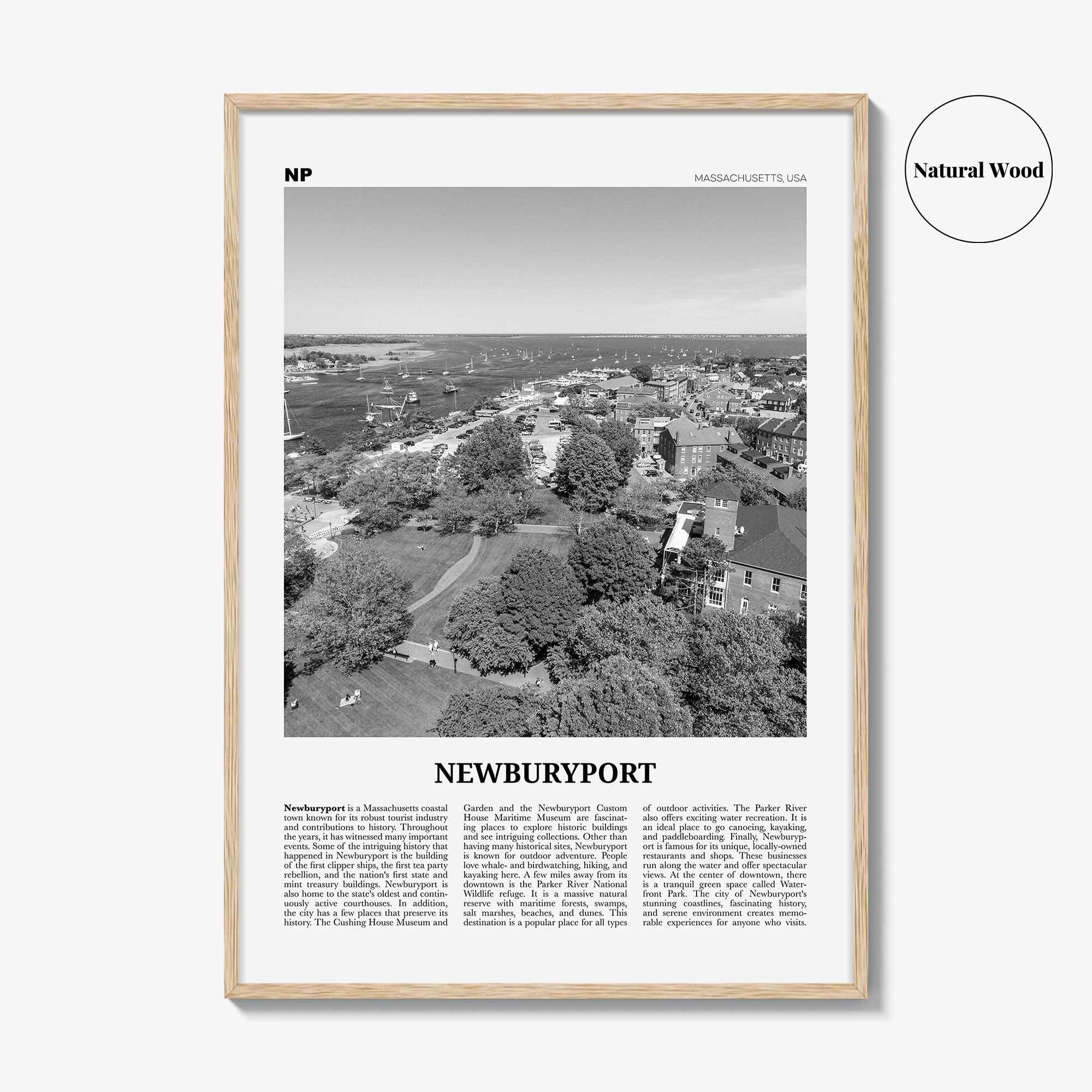 Newburyport Print Black and White, Newburyport Wall Art, Newburyport Poster, Newburyport Photo, Newburyport Map, Newburyport Wall Decor,