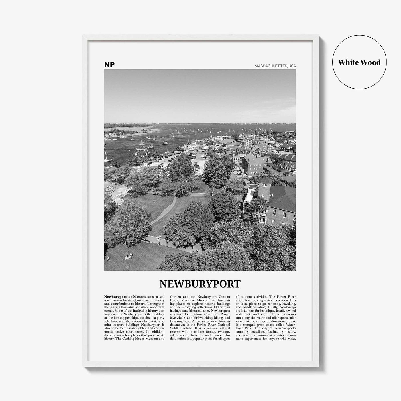 Newburyport Print Black and White, Newburyport Wall Art, Newburyport Poster, Newburyport Photo, Newburyport Map, Newburyport Wall Decor,