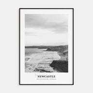 Newcastle, Australia Portrait B&W Poster