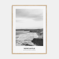Newcastle, Australia Portrait B&W Poster