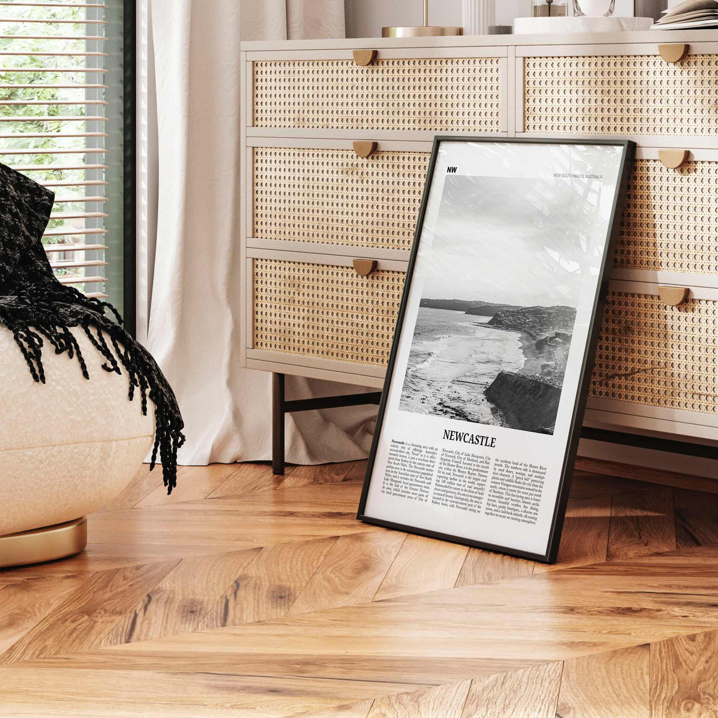 Newcastle Print Black and White Australia, Newcastle Wall Art, Newcastle Poster, Newcastle Photo, New South Wales, Oceania