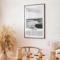 Newcastle Print Black and White Australia, Newcastle Wall Art, Newcastle Poster, Newcastle Photo, New South Wales, Oceania