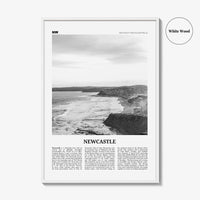 Newcastle Print Black and White Australia, Newcastle Wall Art, Newcastle Poster, Newcastle Photo, New South Wales, Oceania