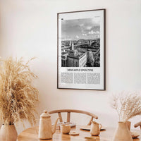 Newcastle upon Tyne Print Black and White, Newcastle Print, Newcastle Wall Art, Newcastle Poster, England, UK, United Kingdom, Europe