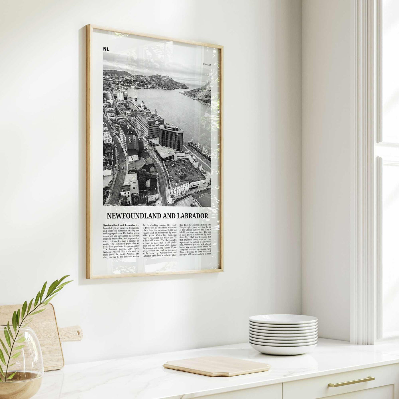 Newfoundland and Labrador Print Black and White, Newfoundland and Labrador Wall Art, Newfoundland and Labrador Poster, Canada