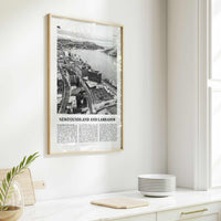 Newfoundland and Labrador Print Black and White, Newfoundland and Labrador Wall Art, Newfoundland and Labrador Poster, Canada