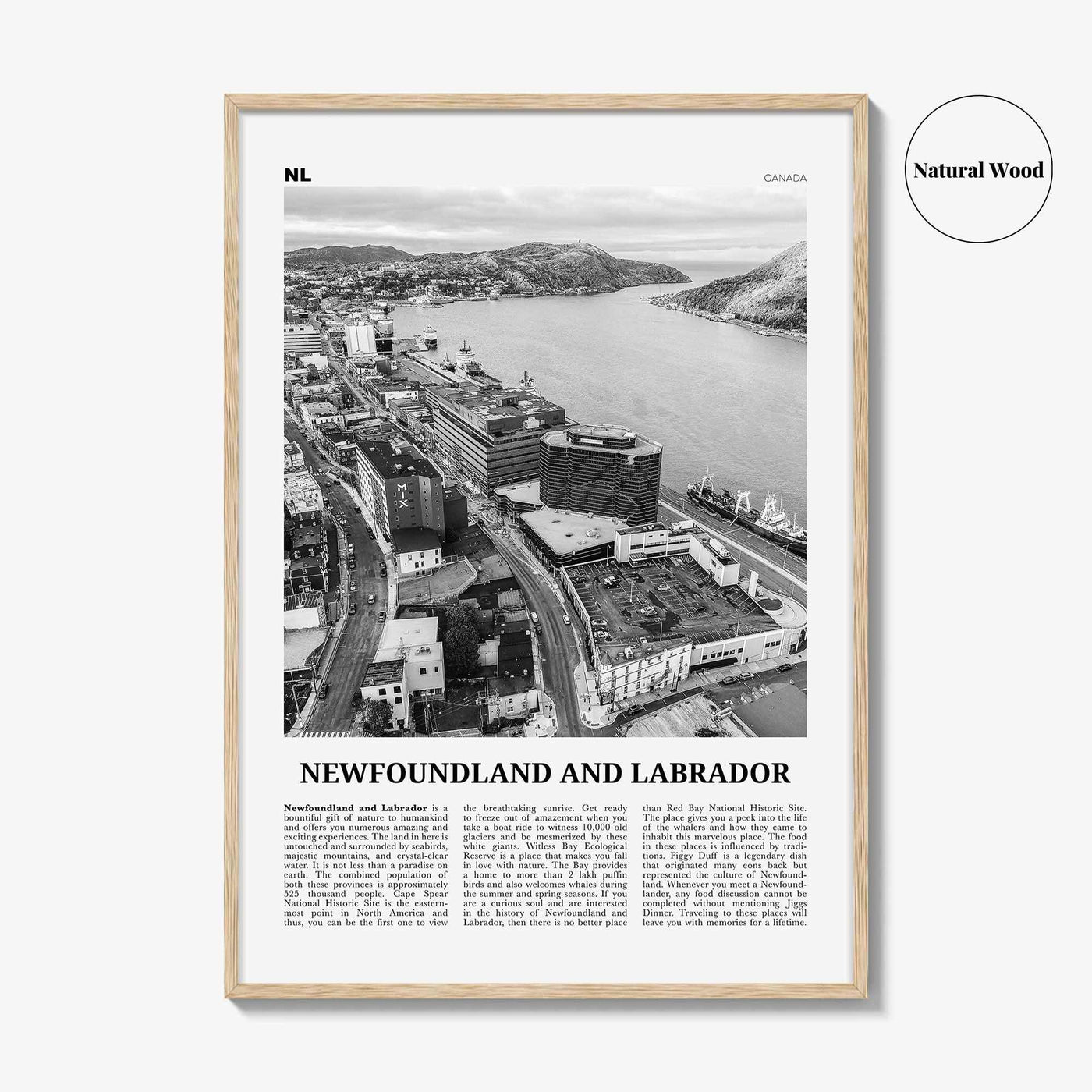 Newfoundland and Labrador Print Black and White, Newfoundland and Labrador Wall Art, Newfoundland and Labrador Poster, Canada