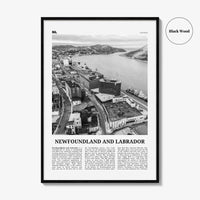 Newfoundland and Labrador Print Black and White, Newfoundland and Labrador Wall Art, Newfoundland and Labrador Poster, Canada